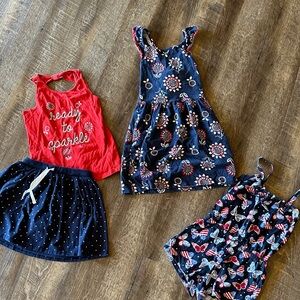 Girls patriotic bundle ❤️🤍💙